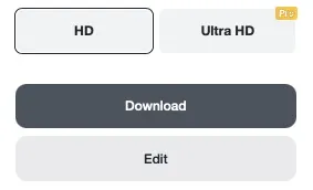 Downloading an edited photo using insMind