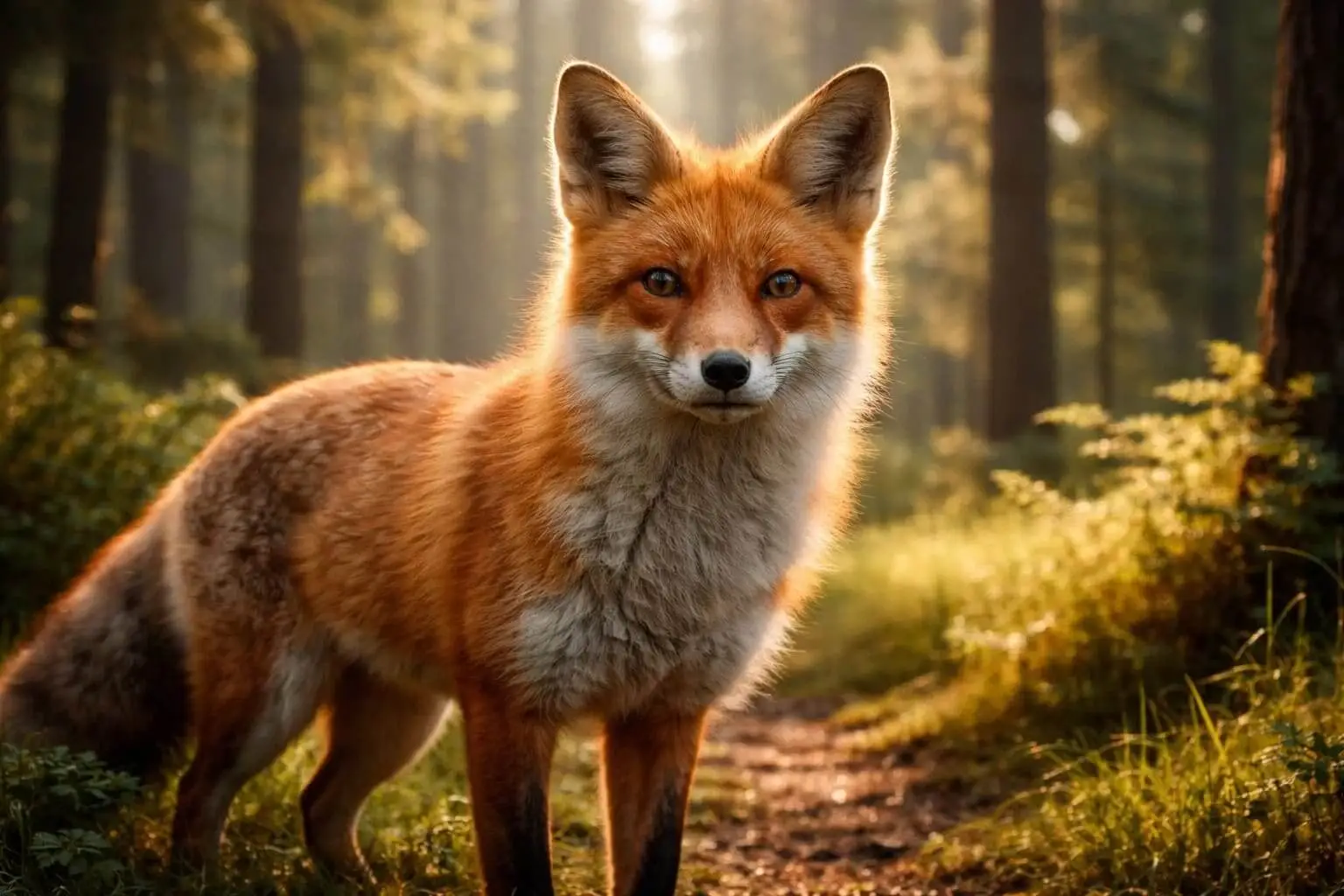 red fox in forest generated by gpt image 1.5