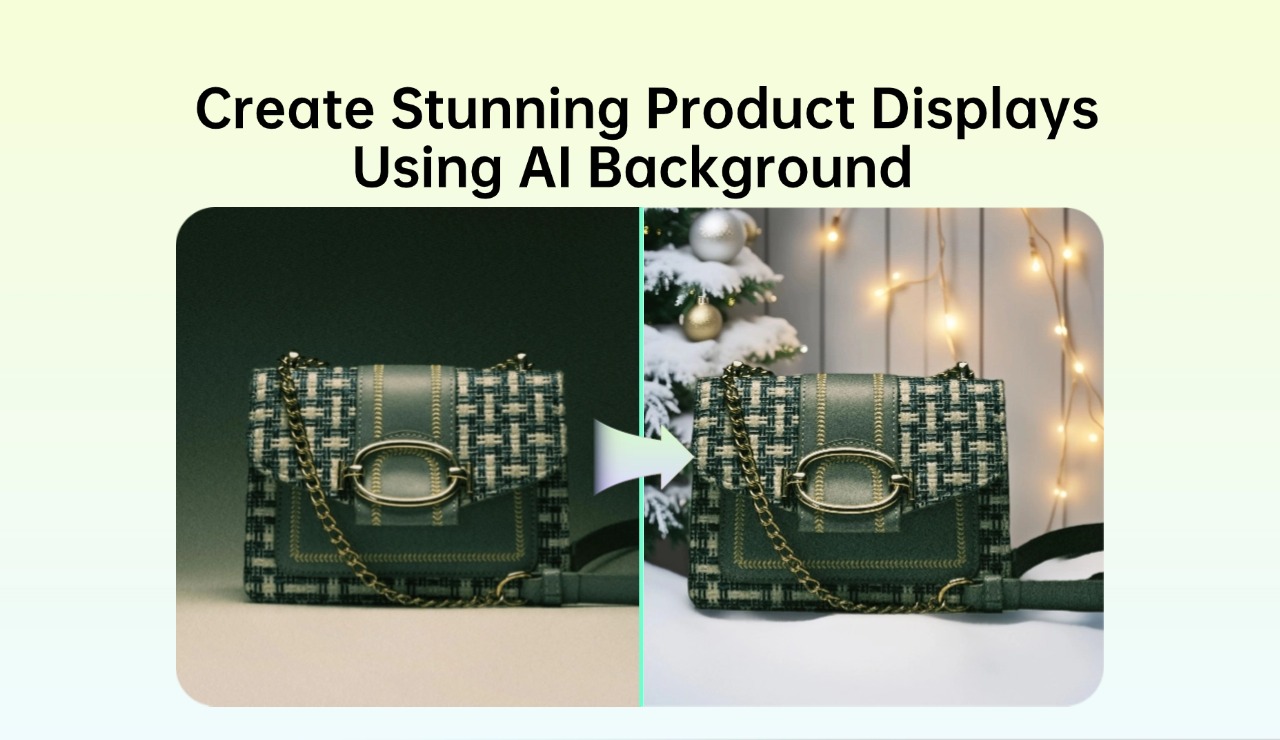 How to Create Stunning Product Displays Using AI Background Tools