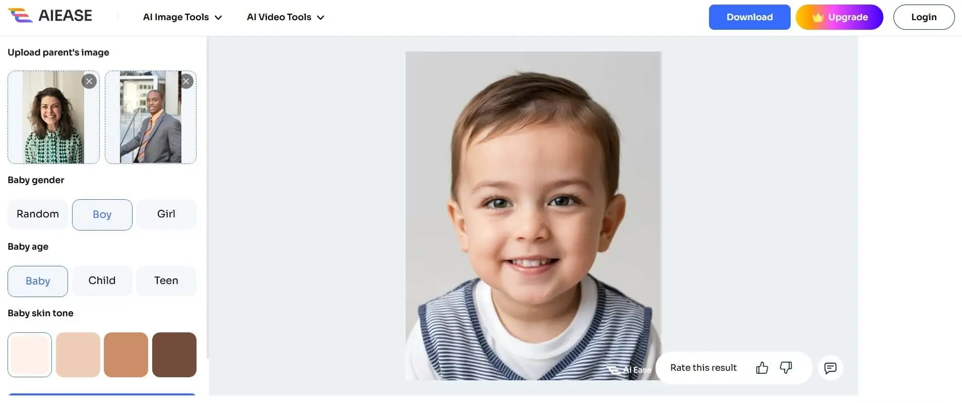 ai ease baby generator 