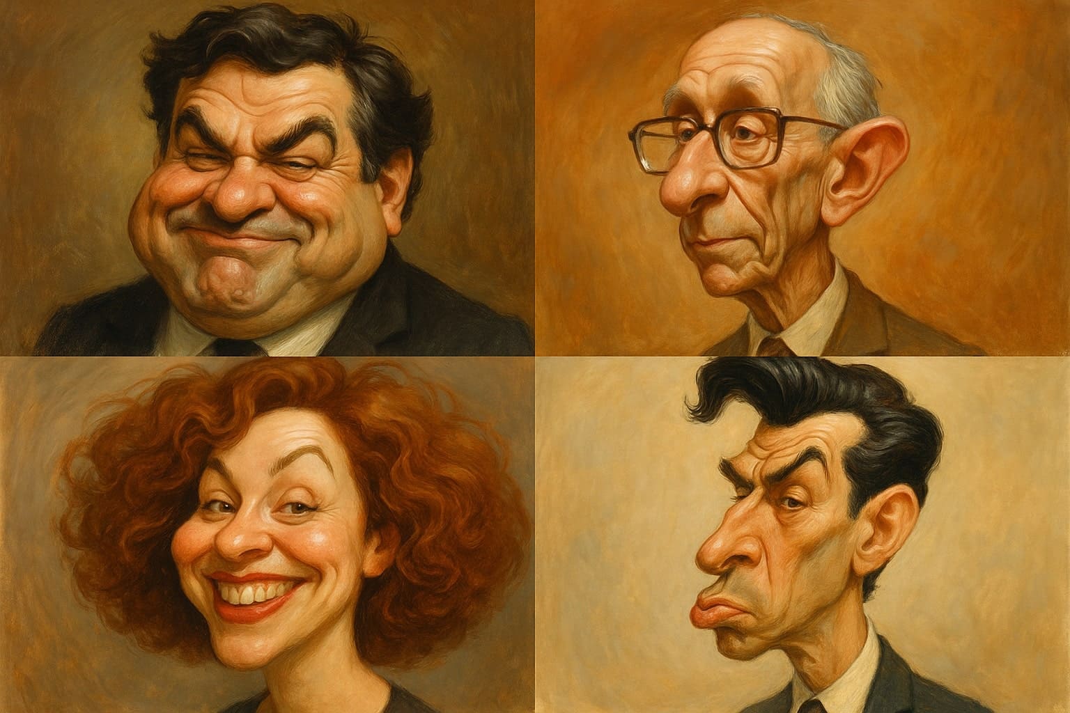 An image of portraying visual art as caricature on insMind