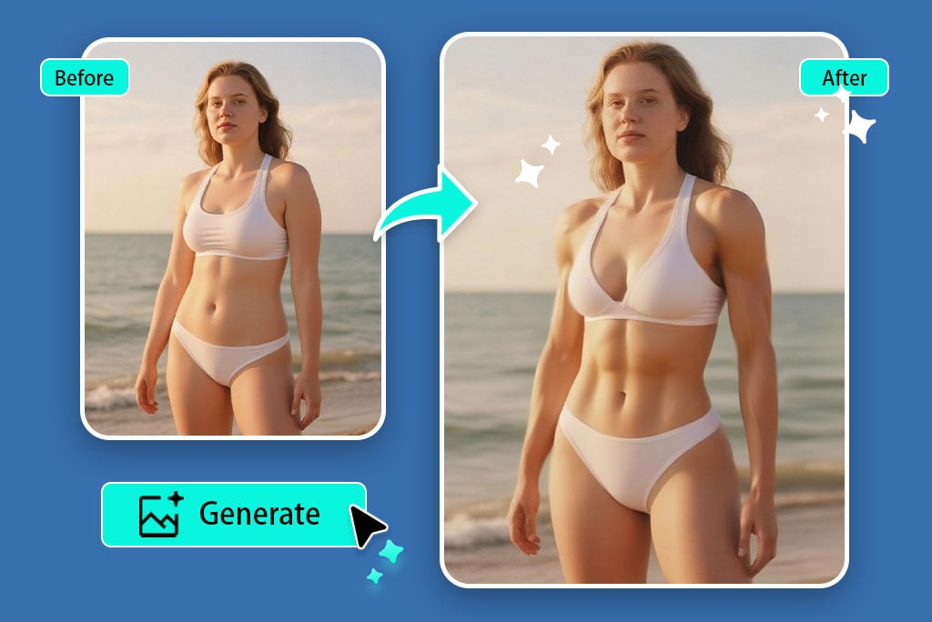 Add Realistic Muscles to Your Photo with AI