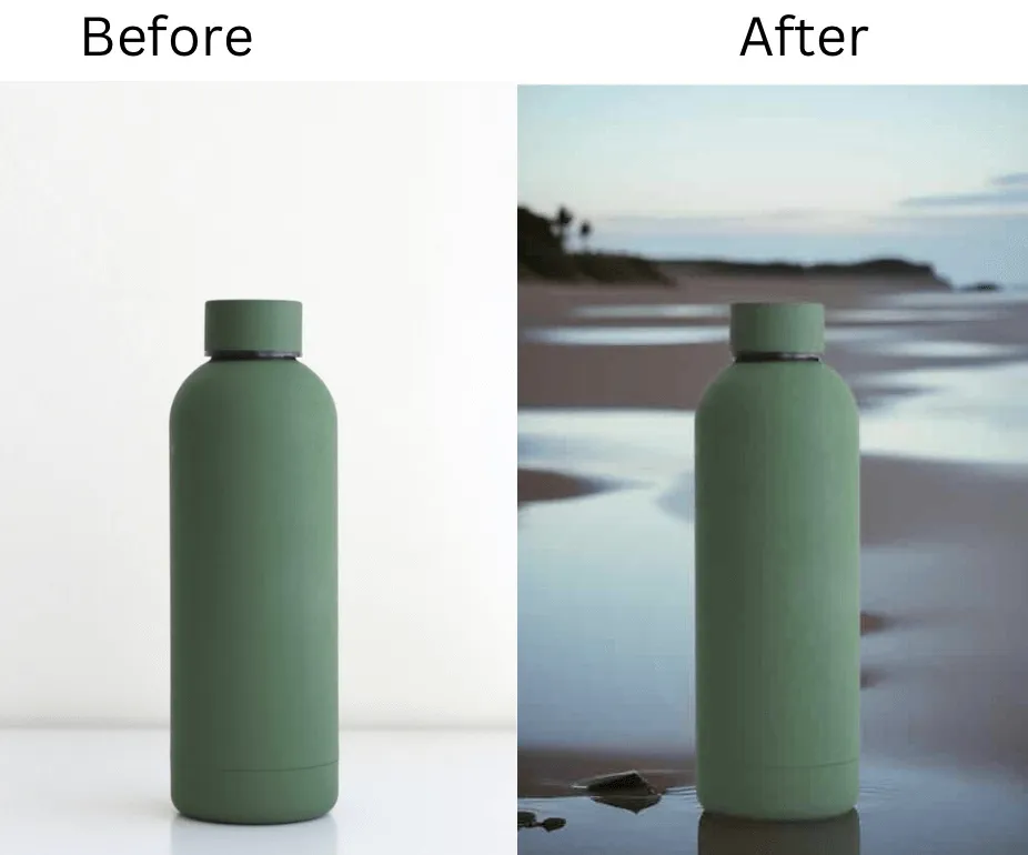 Easily customize product photos with seasonal themes and promotional backgrounds using AI.