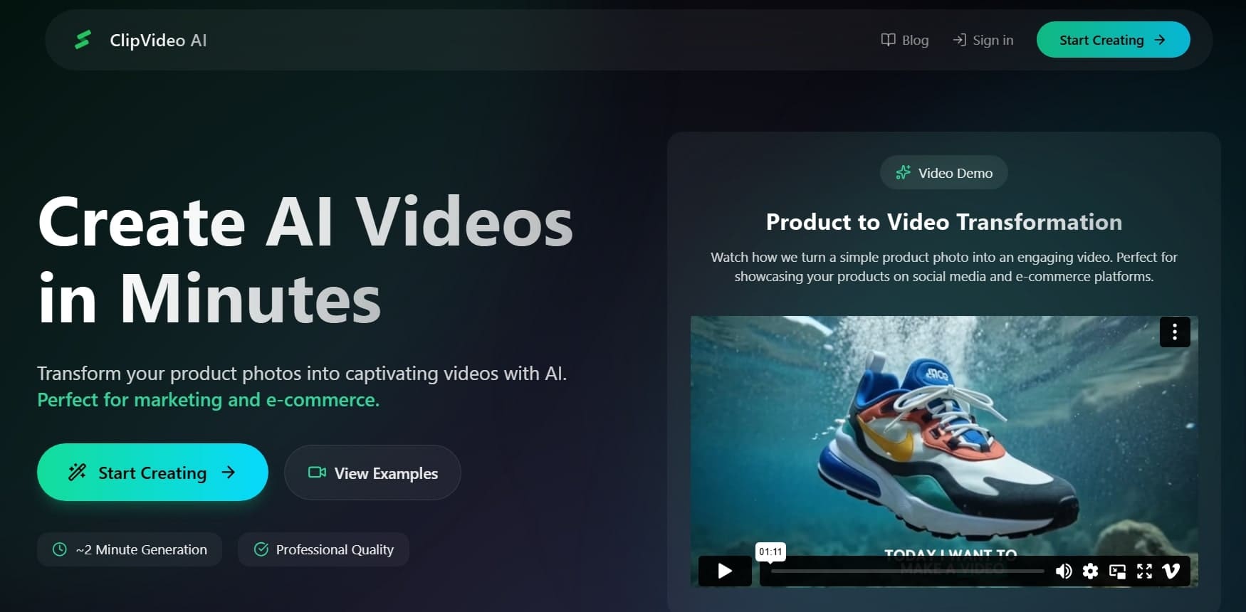 Clipvideo AI Interface