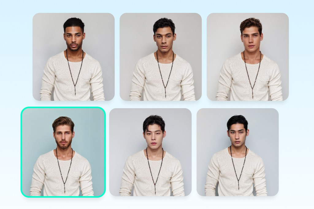 Diversity At Finest: Choose a Fitting AI Male Model