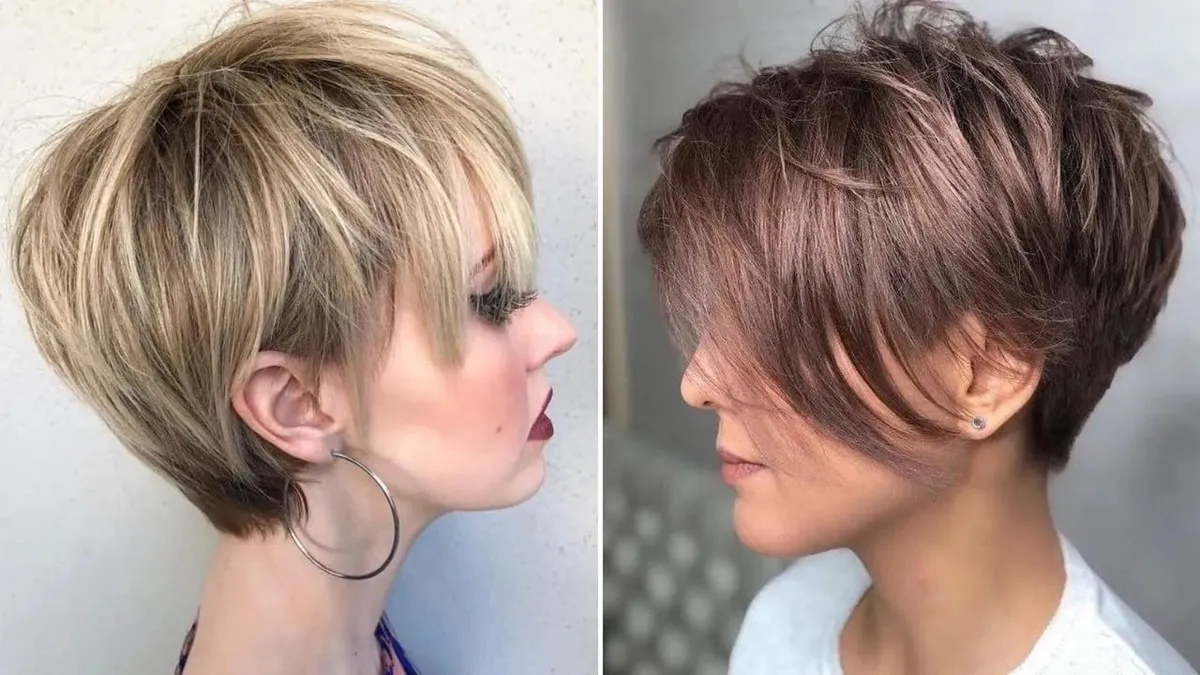 See how you’d look with a long pixie cut, a chic bixie blend of bob and pixie styles.