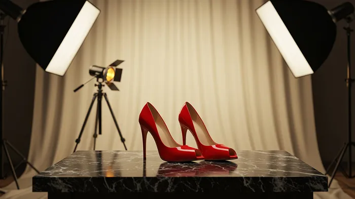 Heels photography in a Professional studio setup 