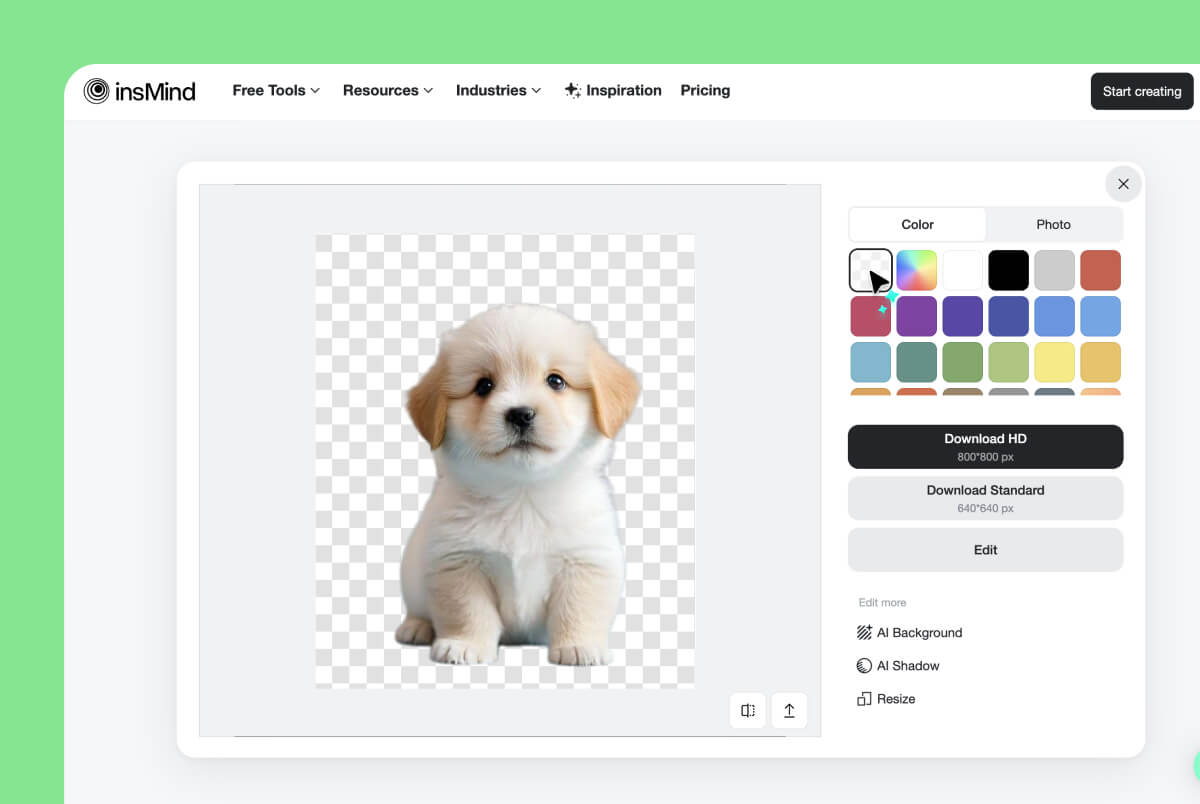 Step 2. Convert Photos into Transparent PNGs