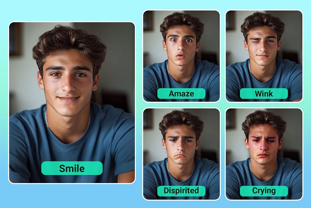 Explore a Range of Emotions with AI Expression Changer