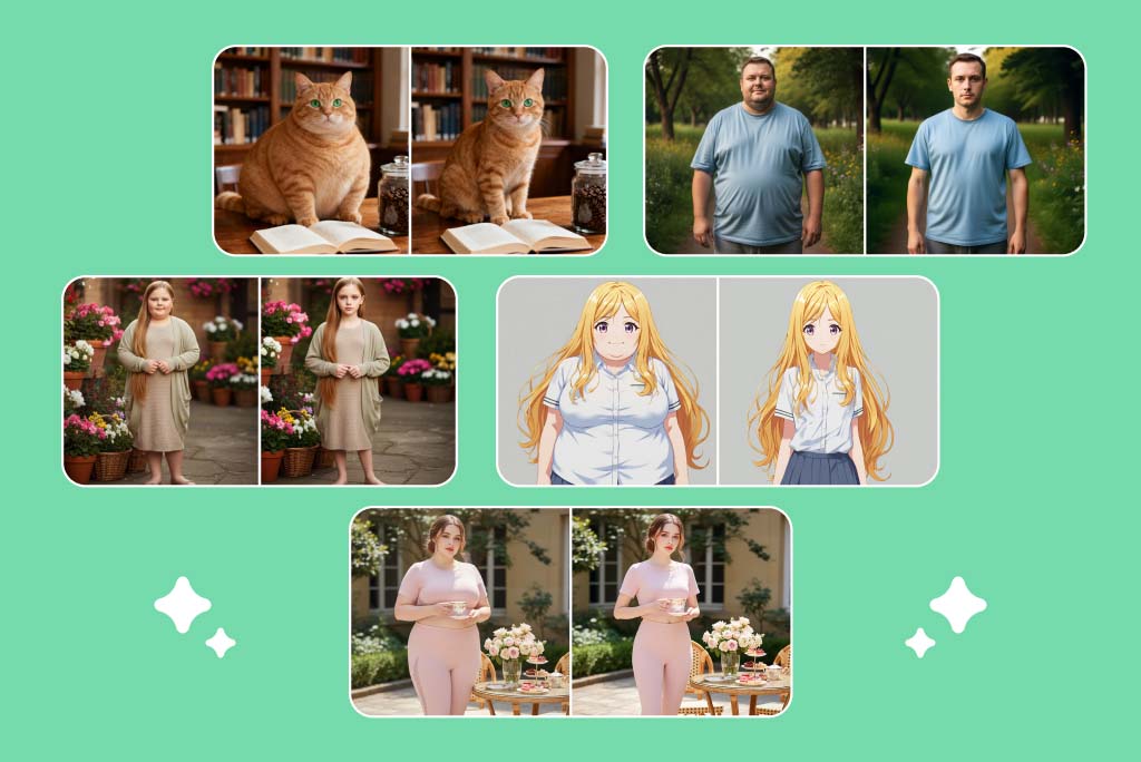 See Slim Versions of You, Pets, or Even Cartoon Characters