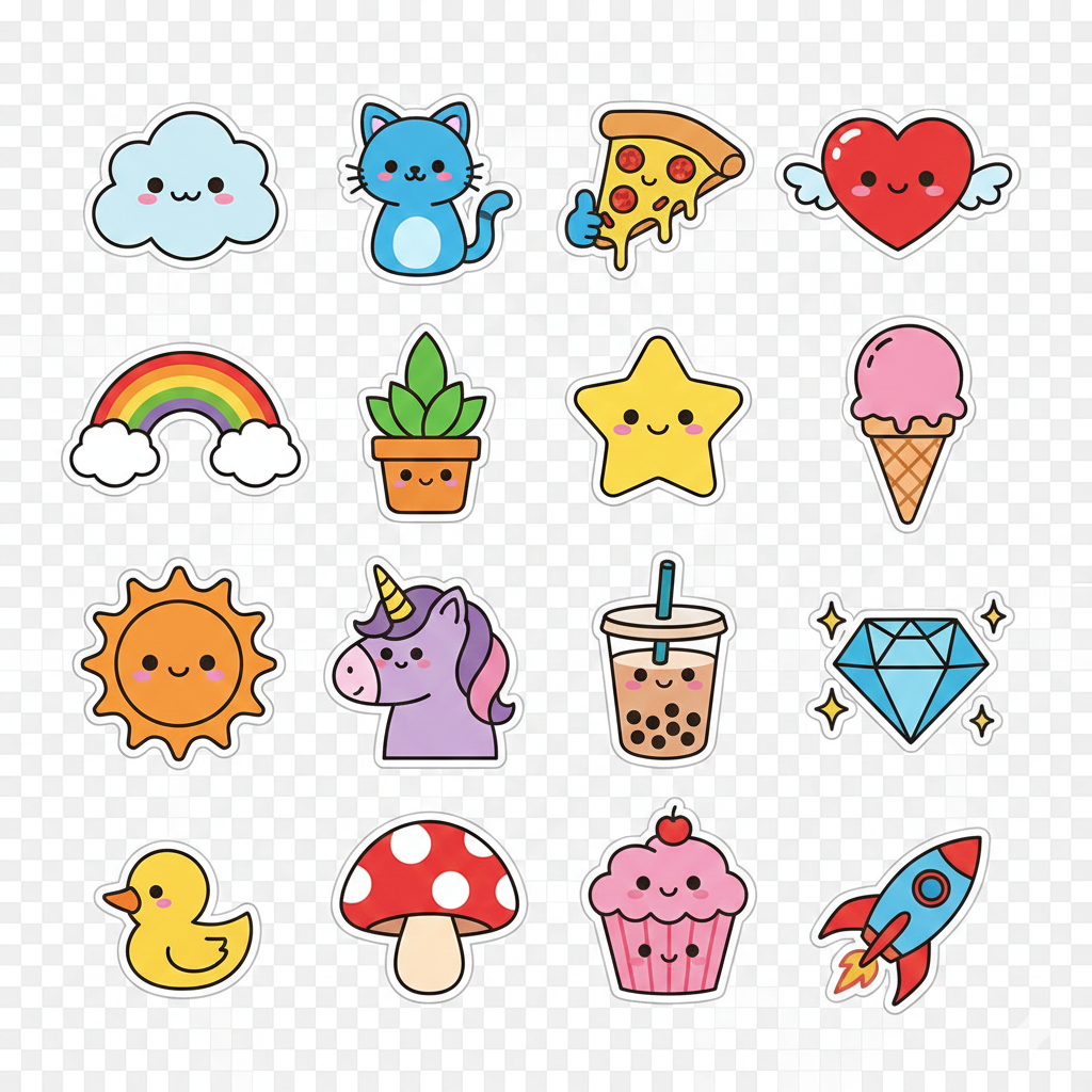 Create Cartoon and Character Sticker Sets
