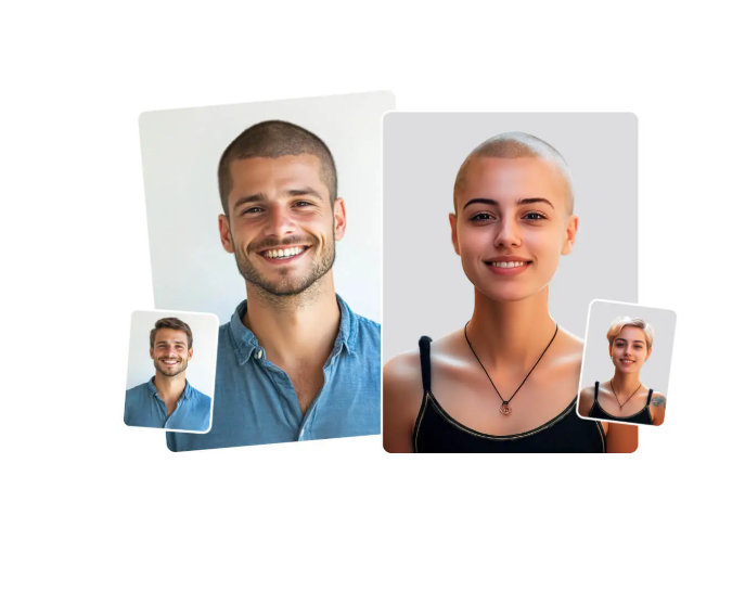 Select the Buzz Cut Filter in insMind