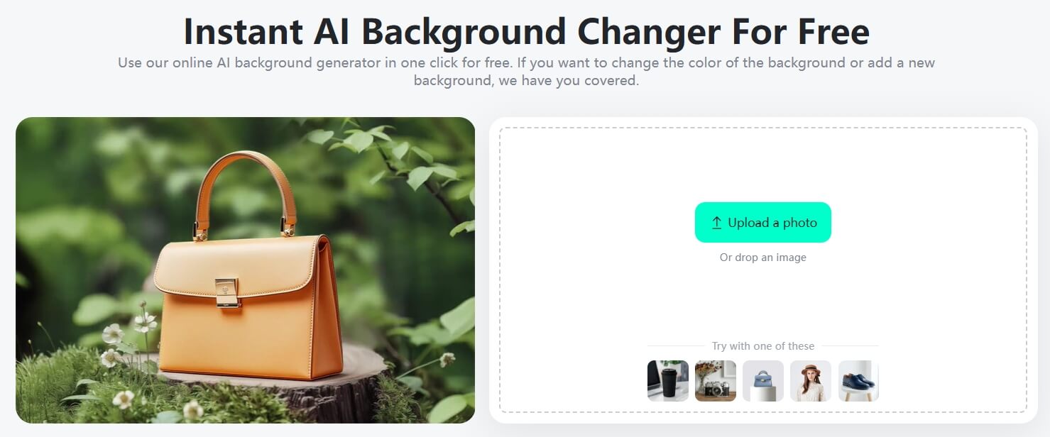 Change photo backgrounds instantly with the insMind AI background changer.