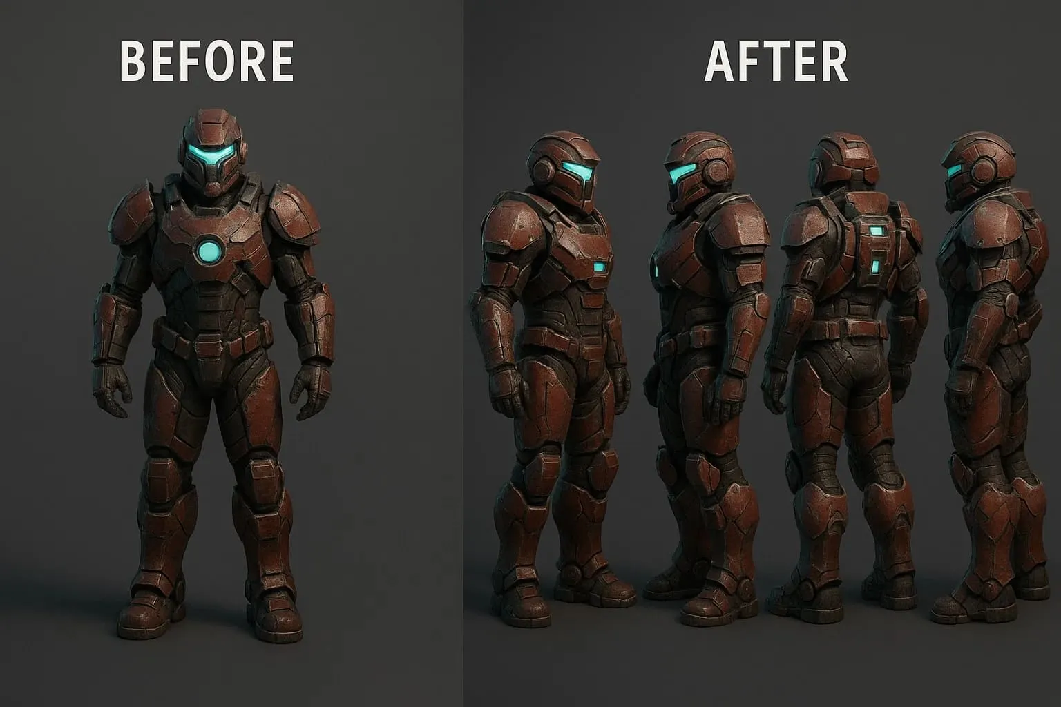 An image of gaming application camera angle ai on insMind