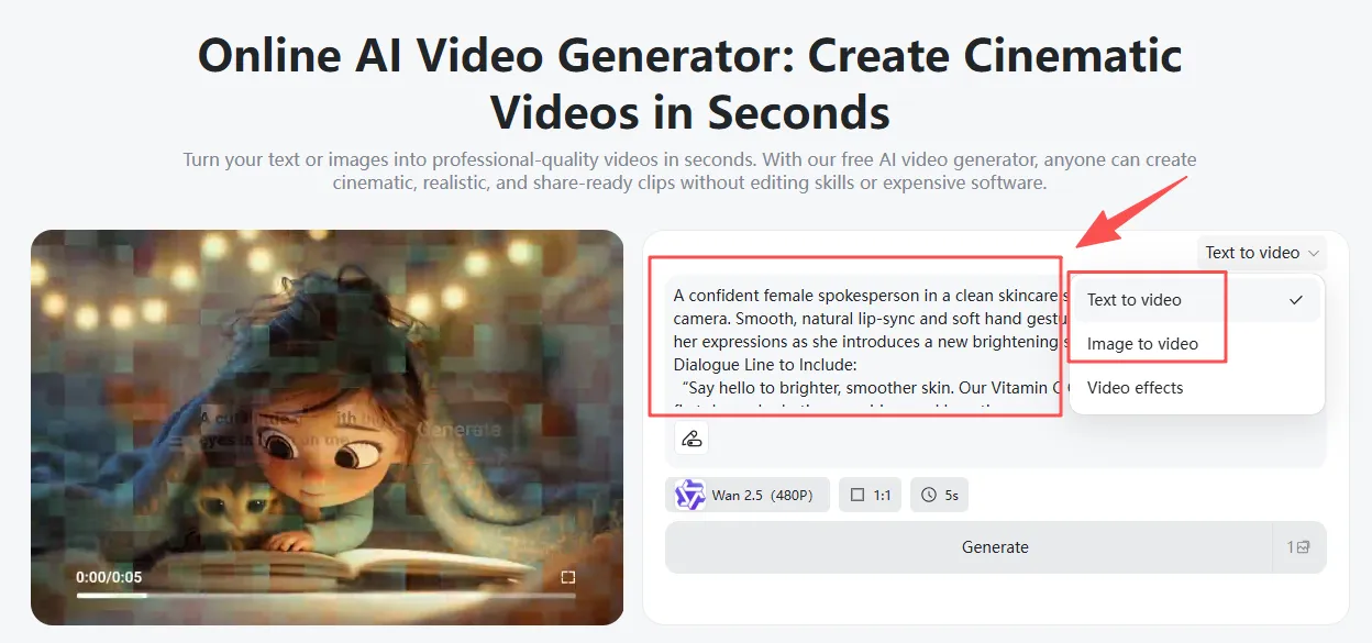 Choose your preferred method for creating AI lip-sync talking videos.