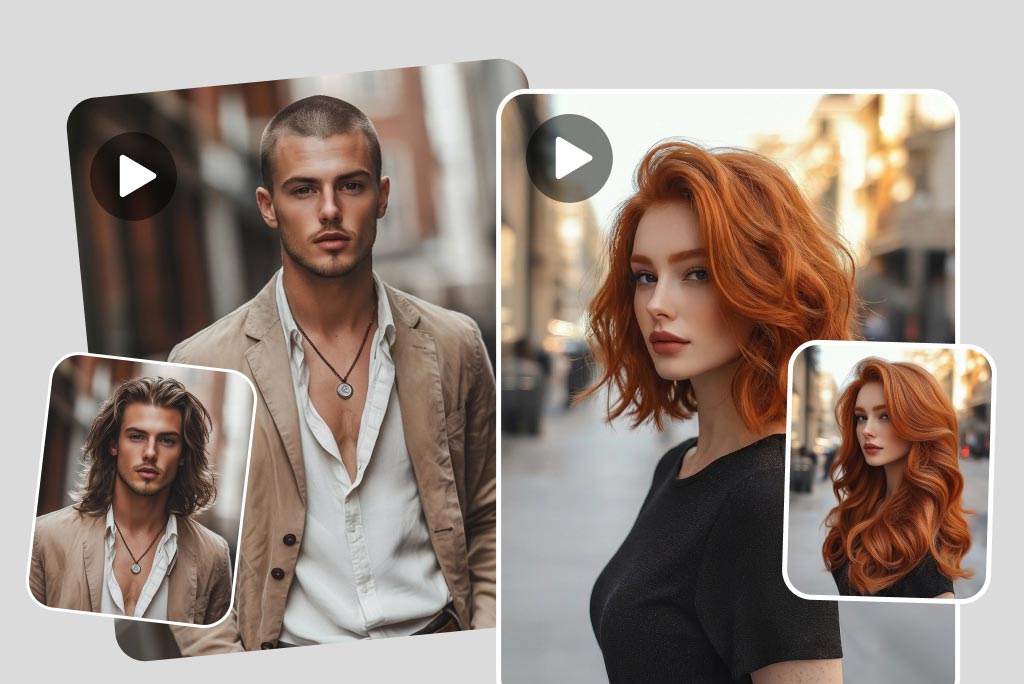AI Short Hair Filter for Men & Women