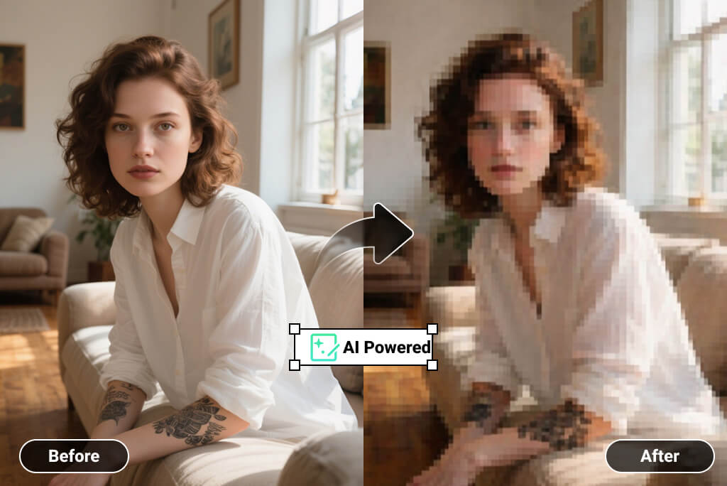 Pixelate Image Online Instantly with AI Image Pixelator