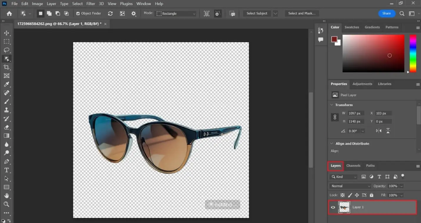 head to layer style panel in photoshop