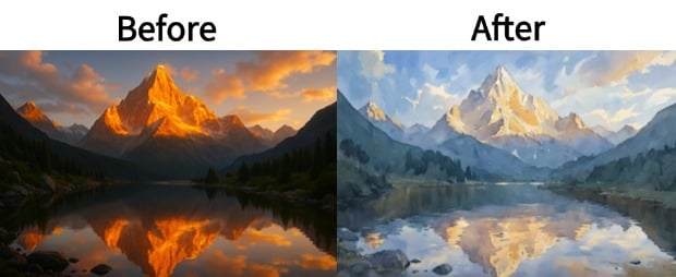 Apply watercolor, oil, or abstract art filters to turn photos into digital paintings.