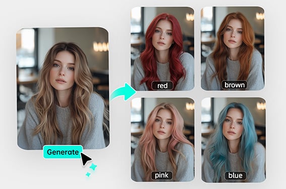 Virtual Hair Color Try On