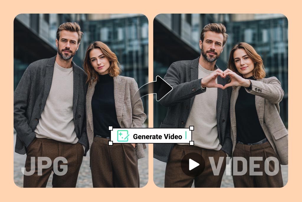 Make Two People Form a Hand Heart in One Photo