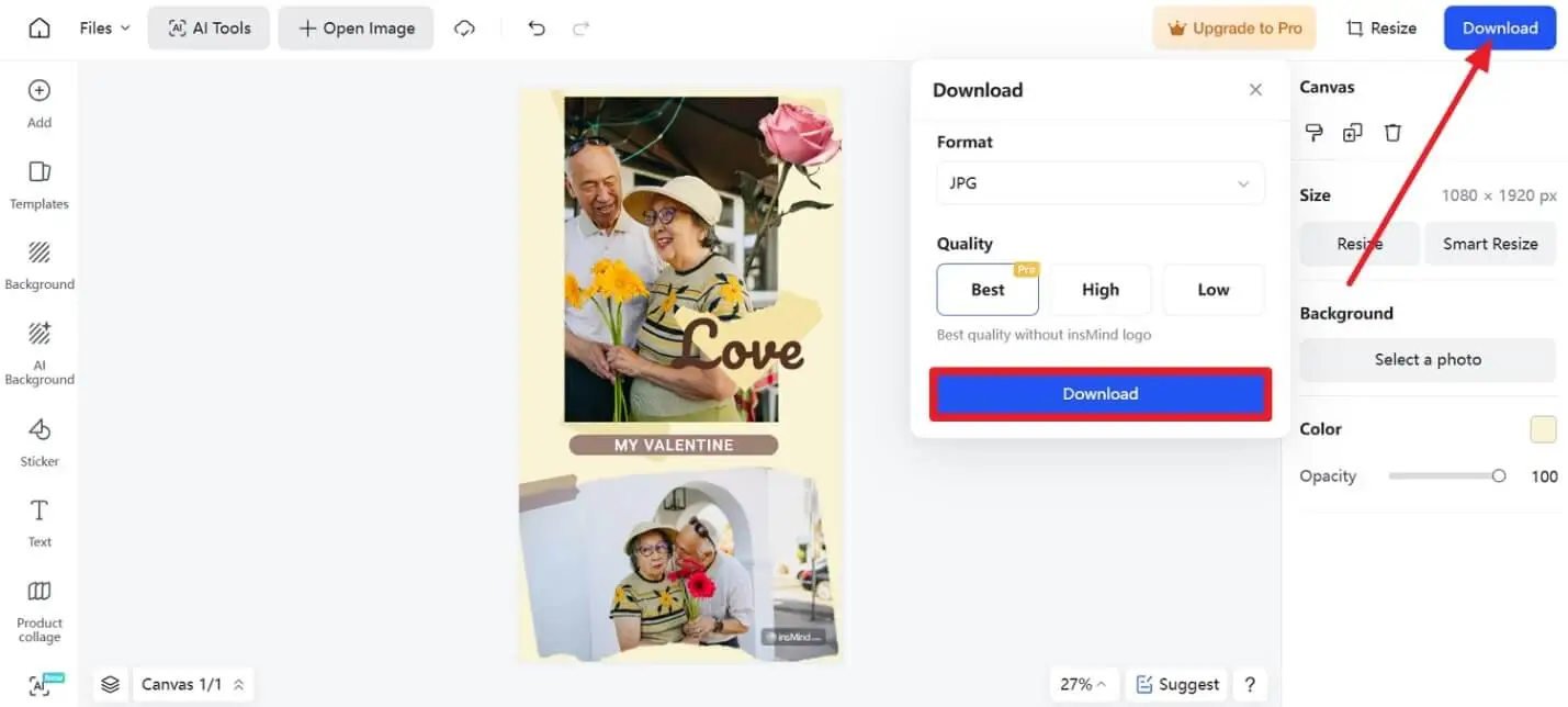 download card to share with others