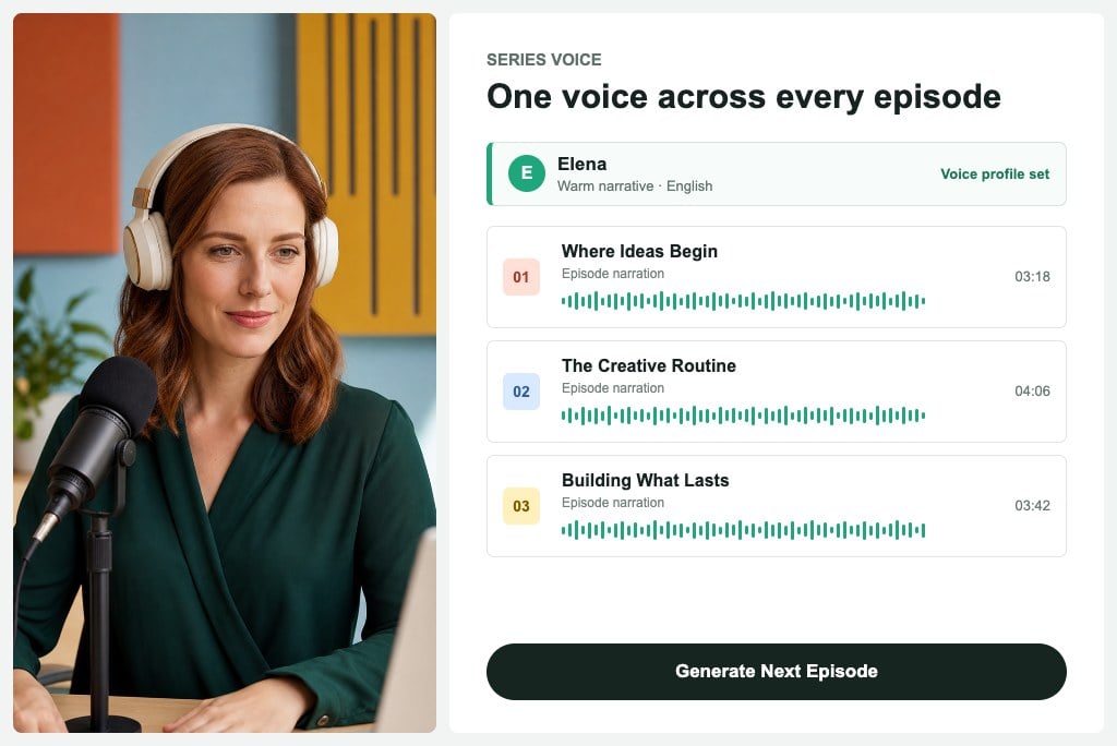Keep Narration Consistent Across Episodes