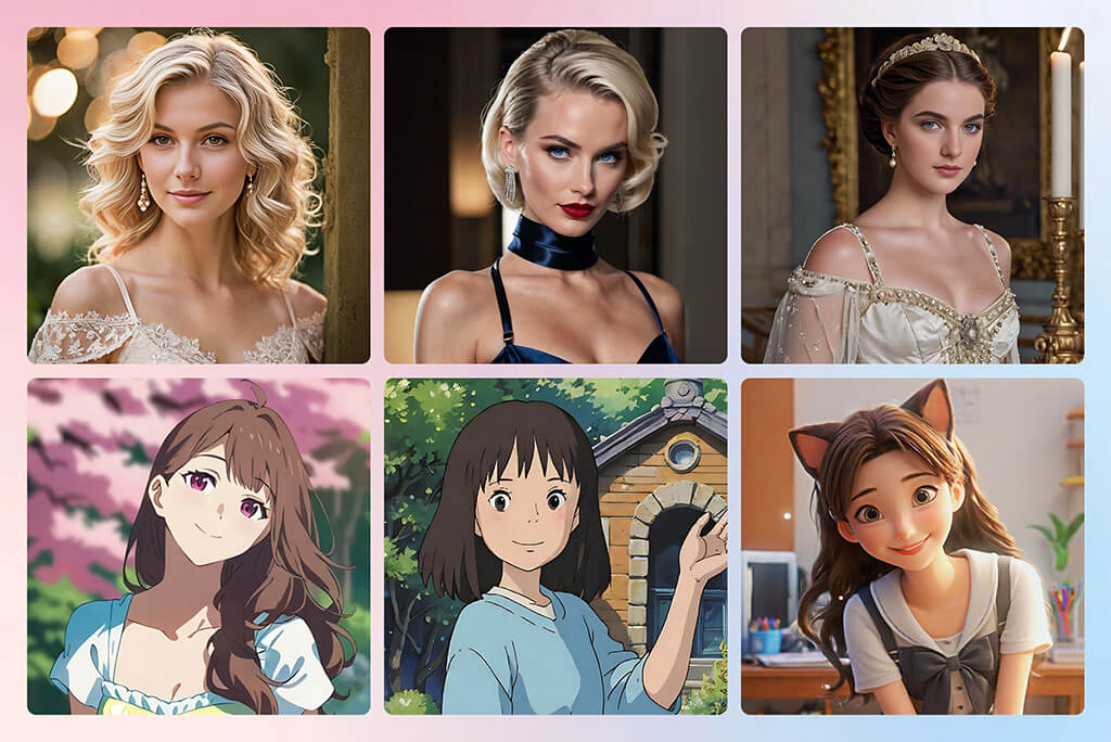 Generate Your Virtual Girlfriend in Multiple Styles