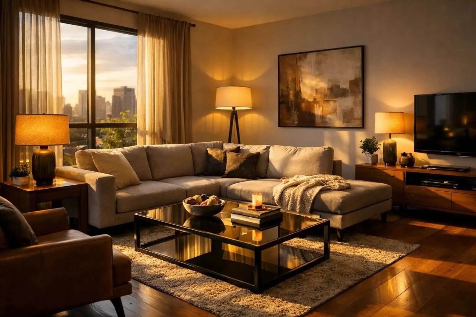 image of modern living room generated by gpt image 1.5