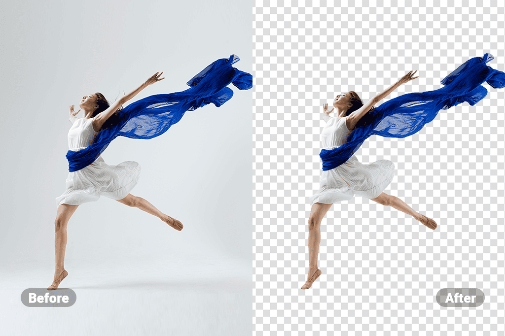 With the transparent PNG maker, change your model's background for fashion shows, product displays, and a lot more! 