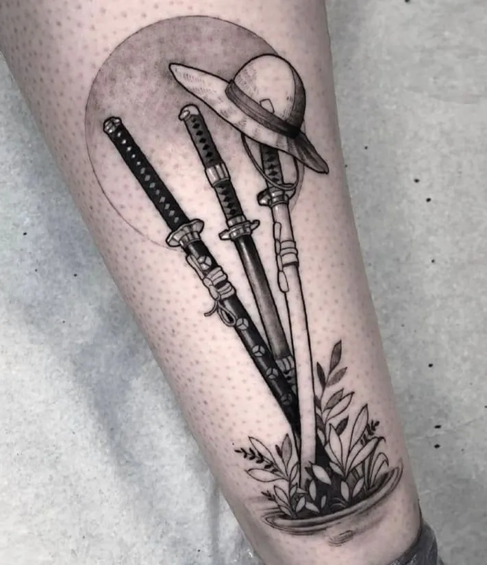 symbolic anime character tattoo idea