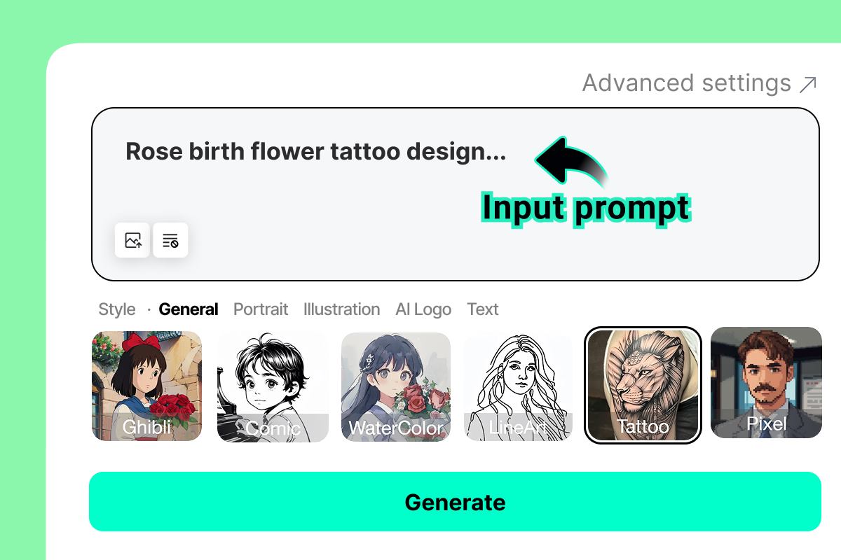 Step 1: Enter your prompt