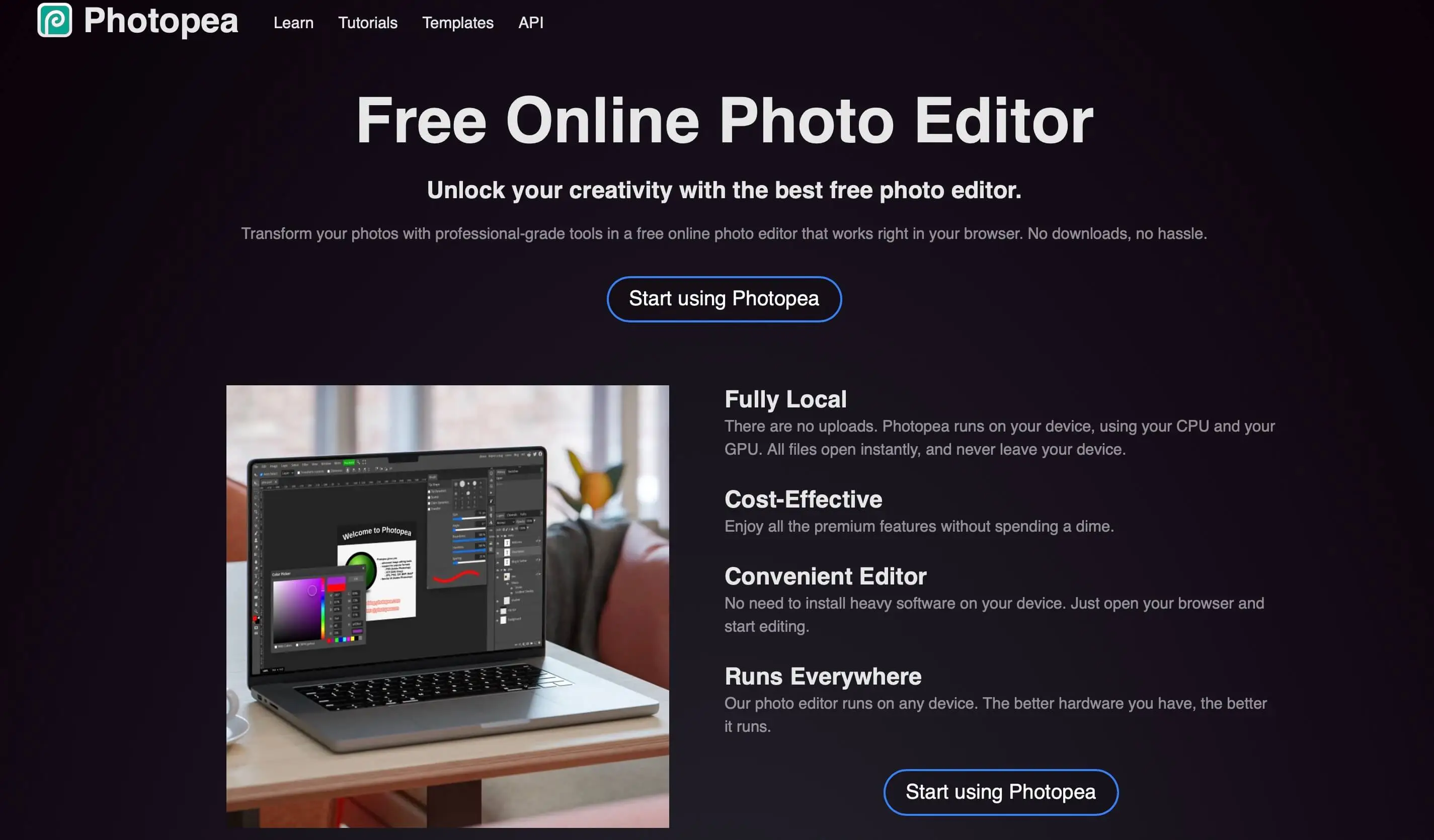 Advanced online editor for precise manual tattoo removal using clone tools.