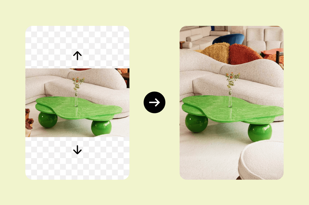 AI Image Expansion for Furniture & Decor