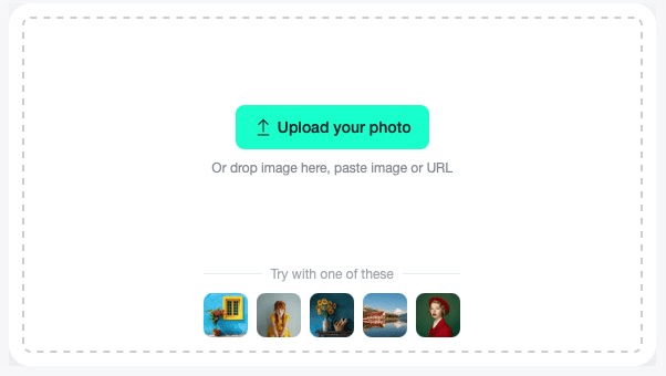 Choose a clear, bright image to get stunning AI filter effects.