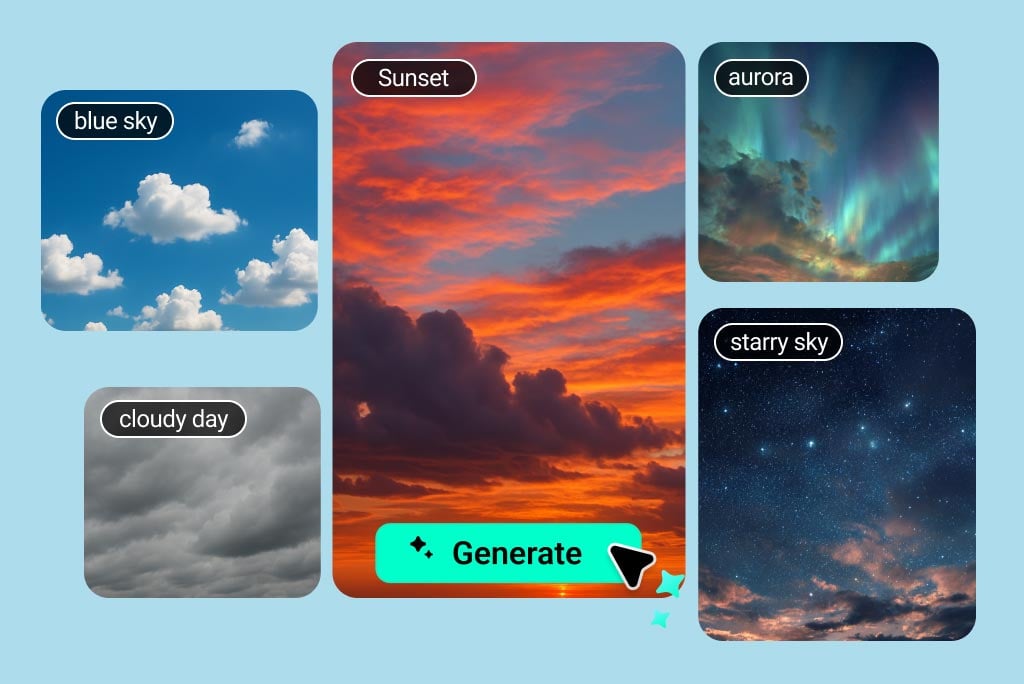 Customize Your Sky with a Simple Text Prompt