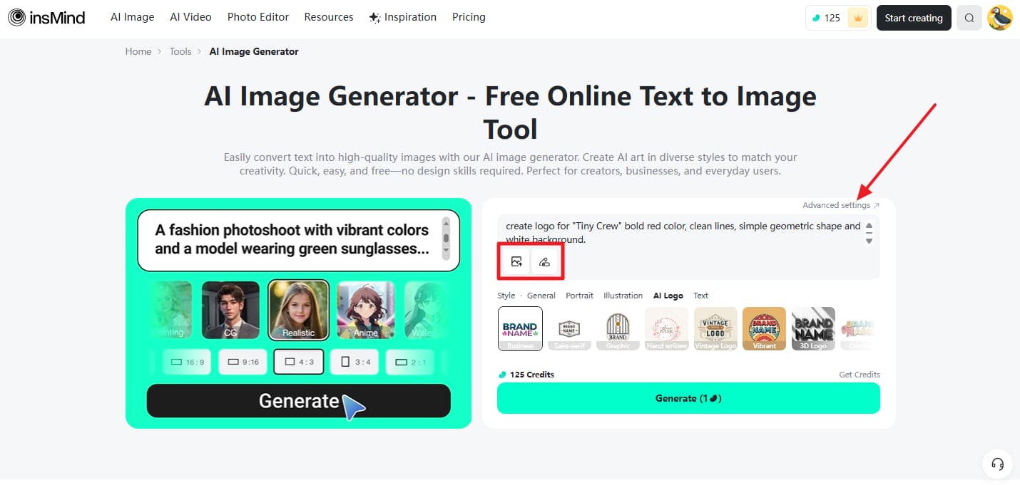 Add Text Details And Advanced Settings