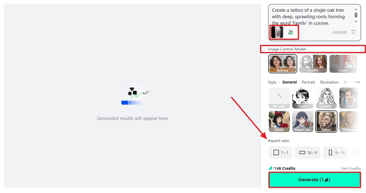 Adjust Settings Before Tapping Generate