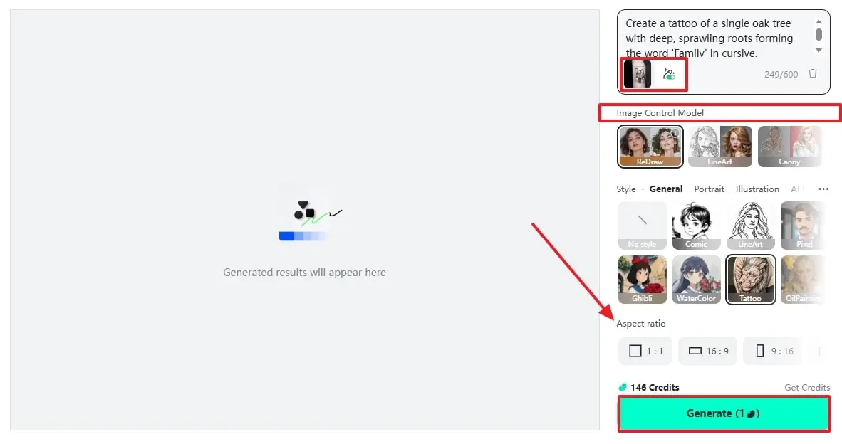 Adjust Settings Before Tapping Generate