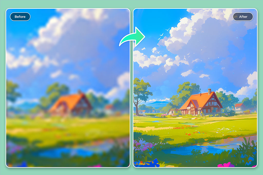 Make Anime Landscapes Crystal Clear