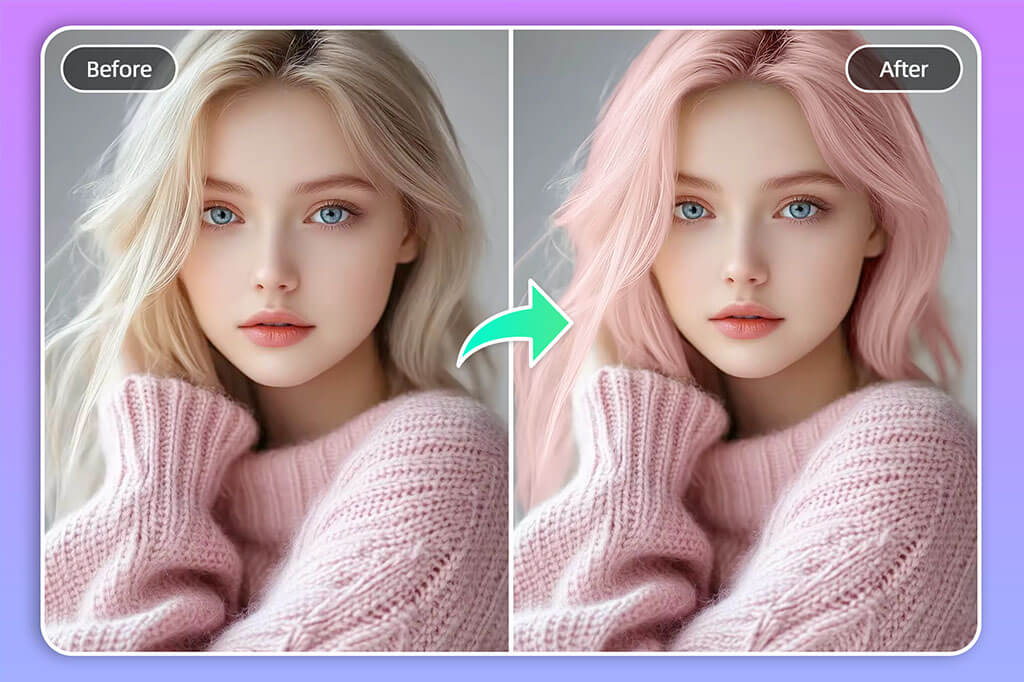 Test and Try Hair Color Virtually before Dyeing