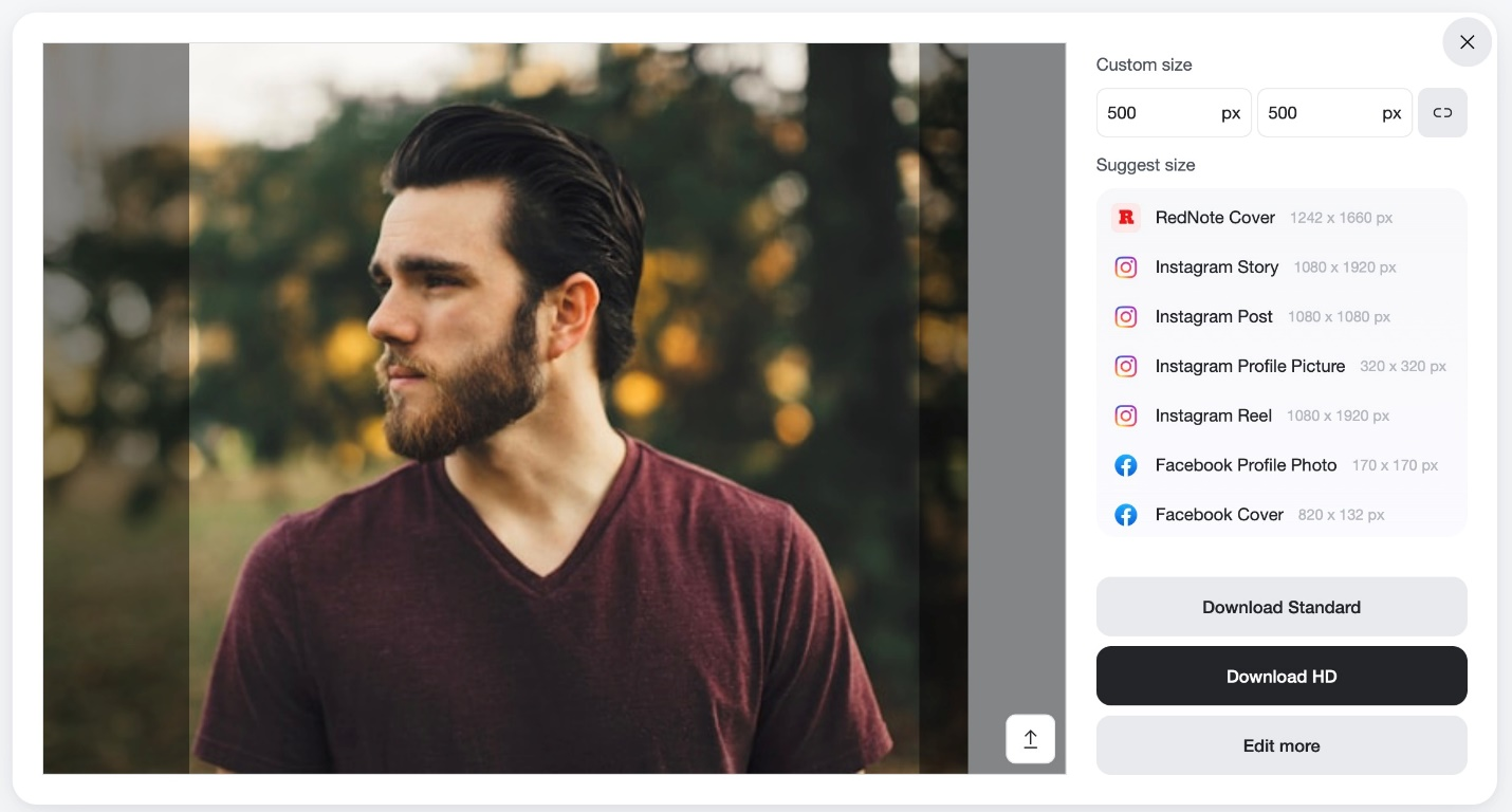 Adjust your image to WhatsApp’s recommended 1:1 or 500x500 size. 