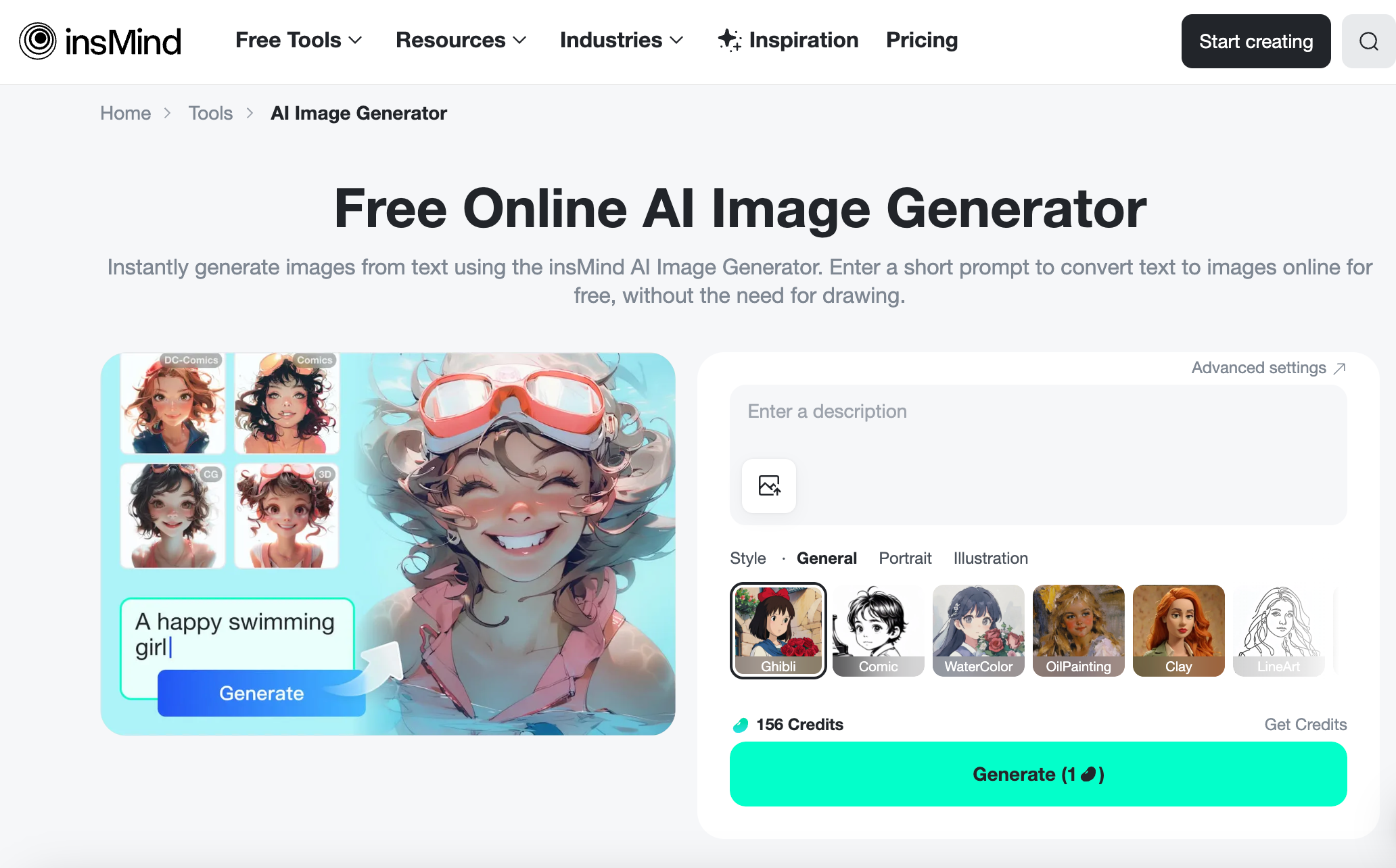  insMind's Photo to Image Generator