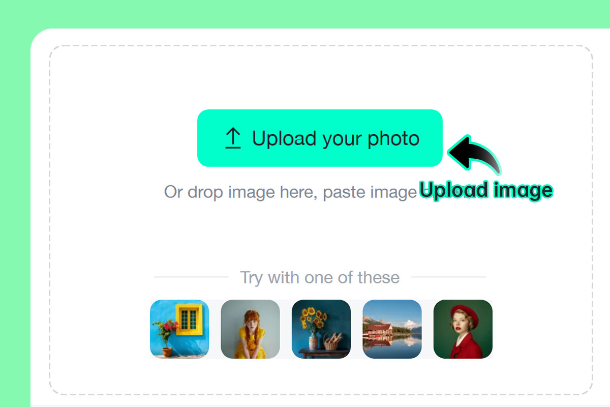 Step 1: Upload your photo