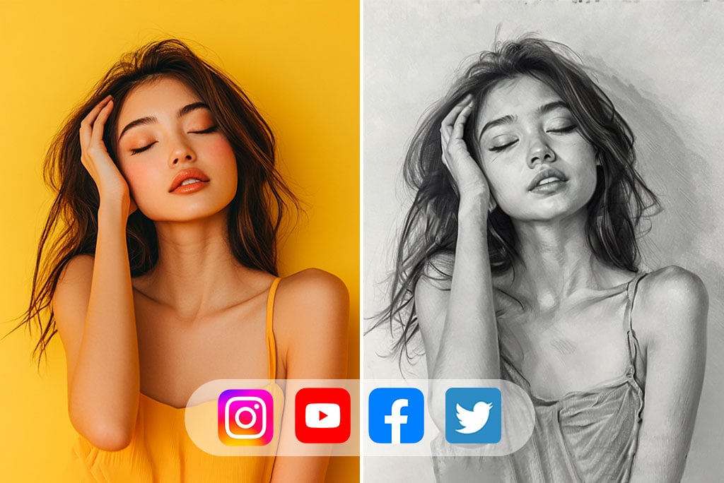 Create Perfect Artistic Image Sketches to Share on Social Media