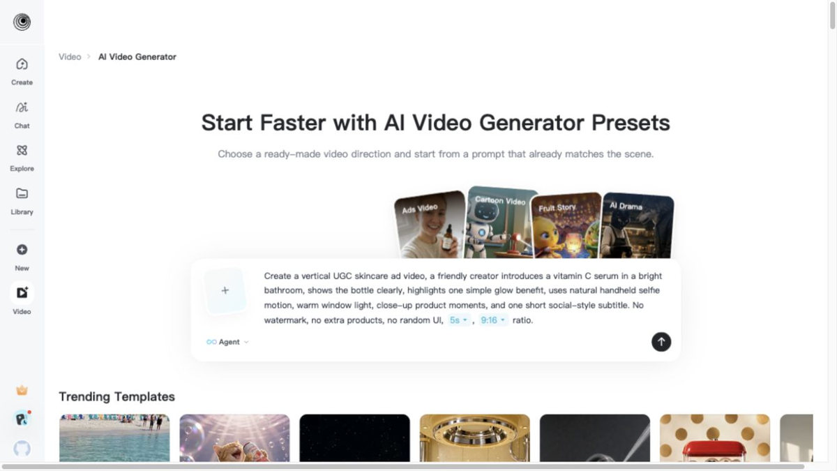 insMind video generator prompt and reference input insMind video generator prompt and reference input