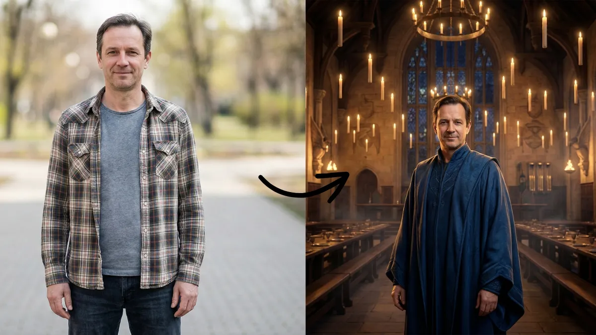  Harry Potter yourself picture, great hall scene 