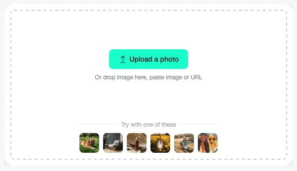 Add a photo with missing edges to expand it automatically with AI.