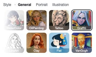 Choose your preferred graffiti art style for your project.