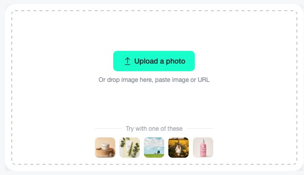 Easily upload images to erase unwanted people, items, or text instantly.